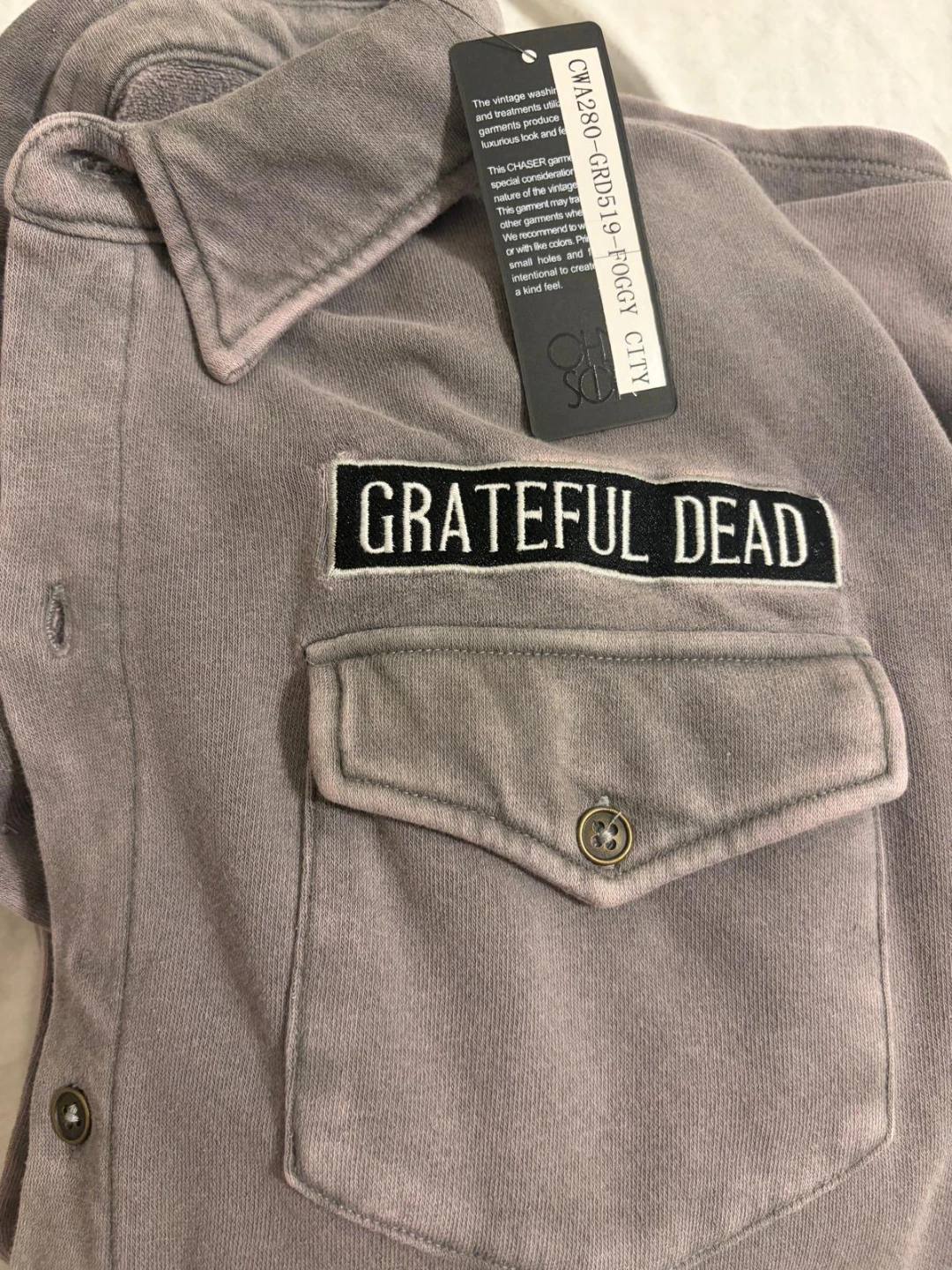 Grateful Dead Chaser Graphic Button-Up Shacket