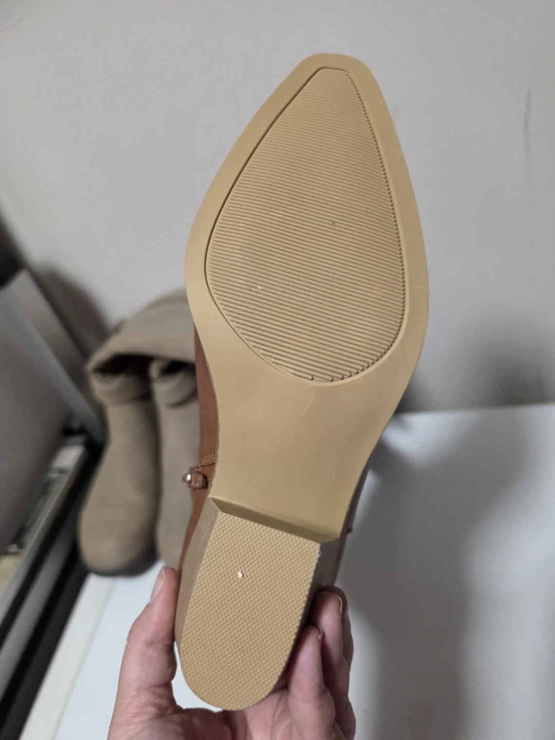 Brown Faux Leather Ankle Boots - photo 2