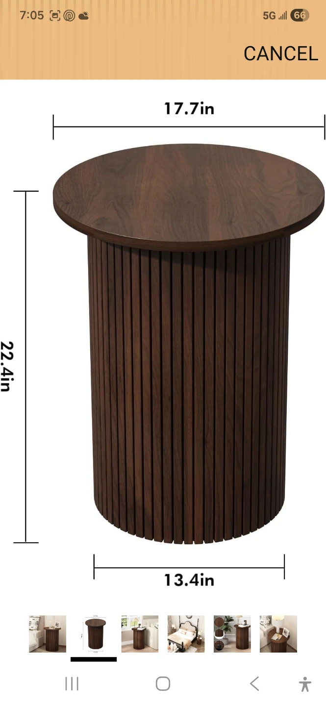 Wooden Side Table - photo 2