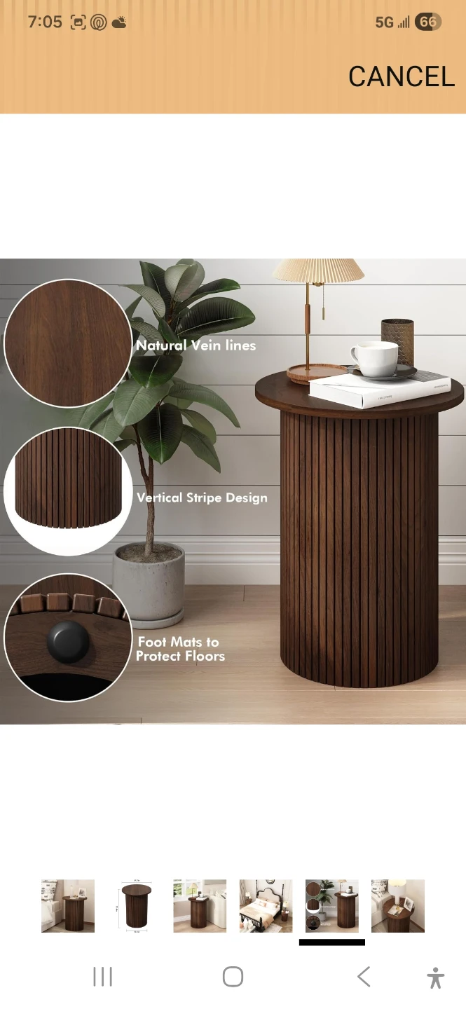 Wooden Side Table - photo 4