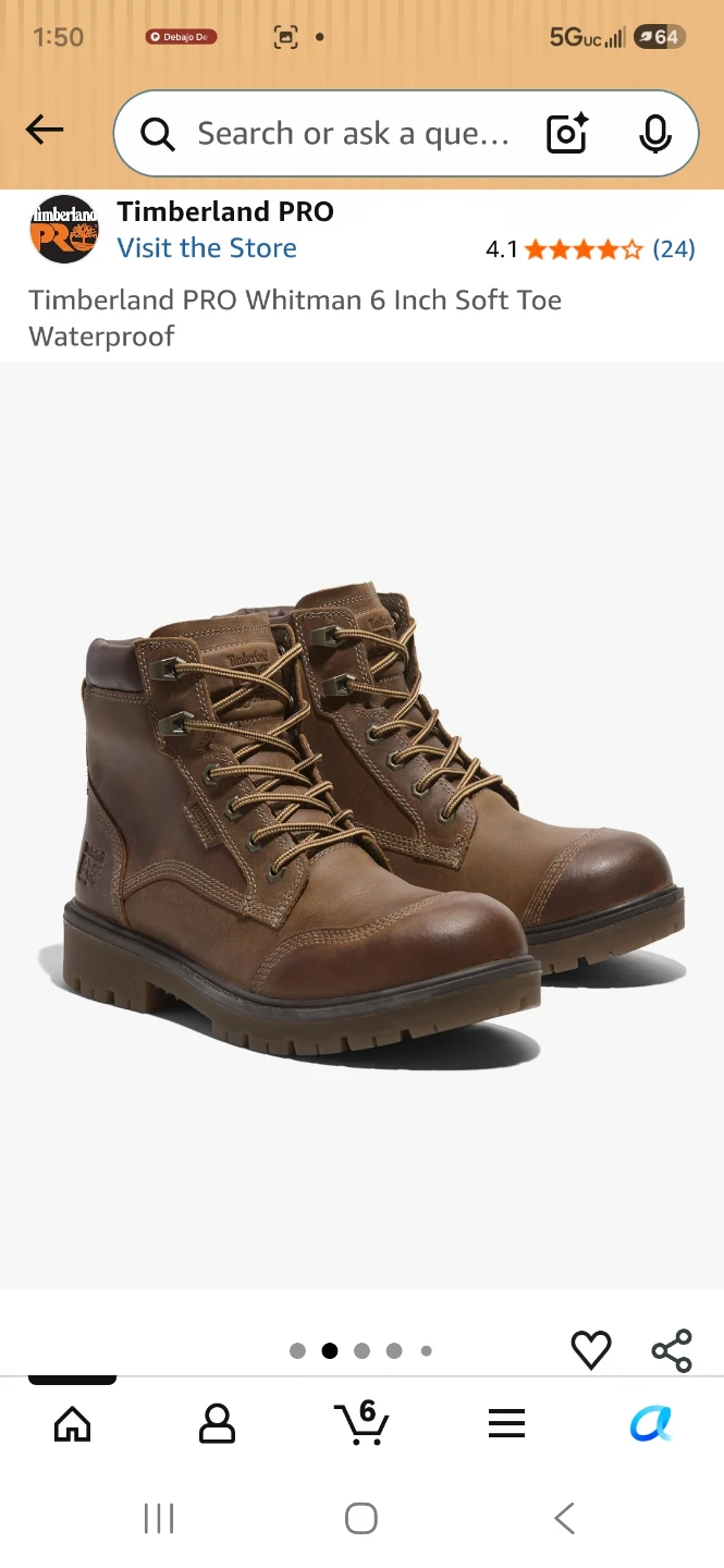Timberland PRO Whitman 6 Inch Soft Toe Waterproof Boots - photo 2