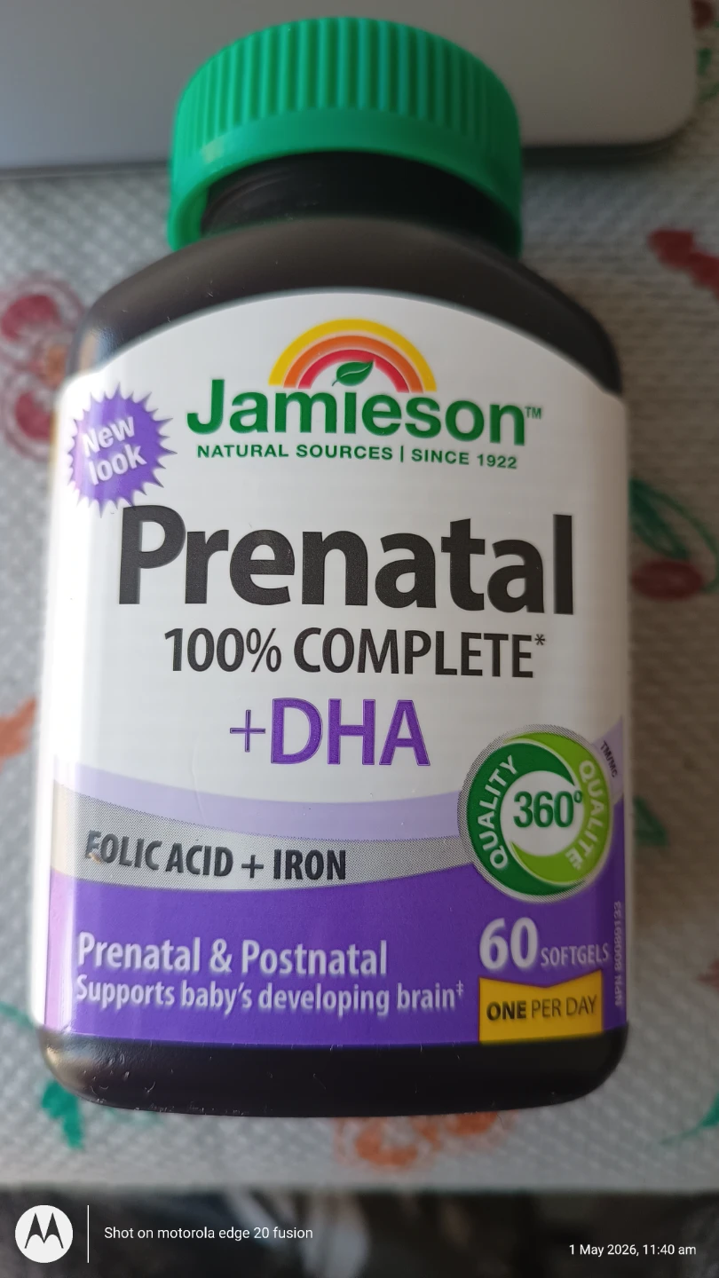Jamieson Prenatal 100% Complete + DHA Softgels - 60 Count