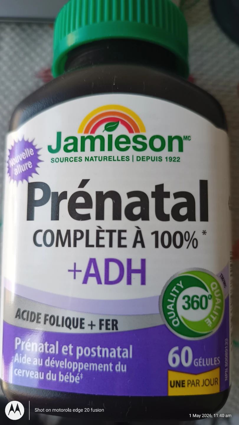 Jamieson Prenatal 100% Complete + DHA Softgels - 60 Count - photo 3