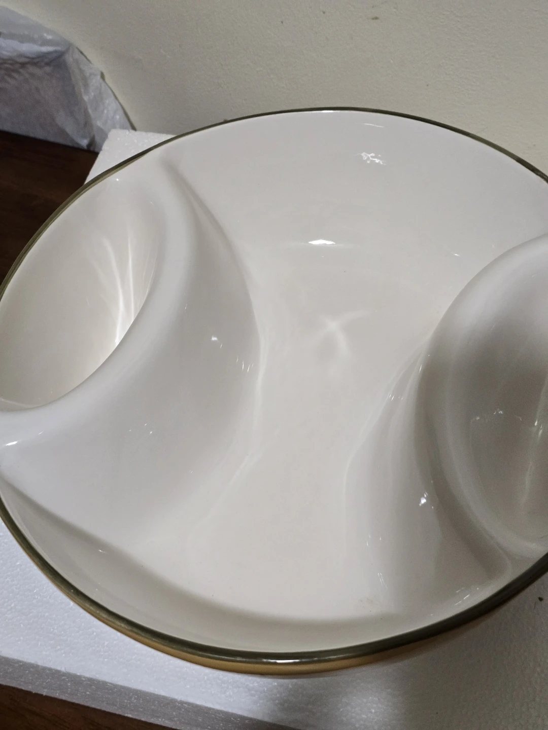 VTG Home Interiors Sonoma Villa Divided Chip Dip Bowl - photo 5