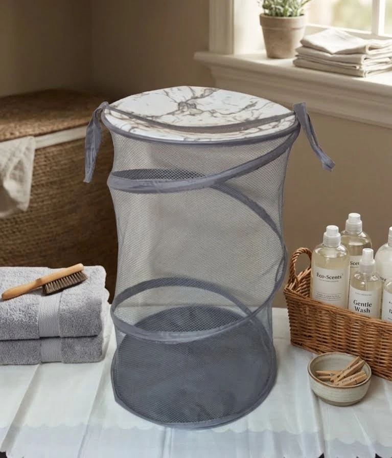 Collapsible Mesh Laundry Hamper