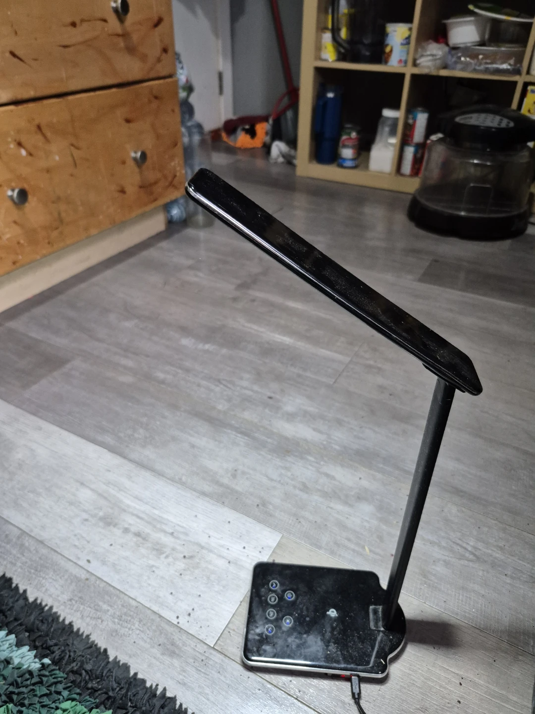 Black LED Desk Lamp with Wireless Charging Base - photo 3