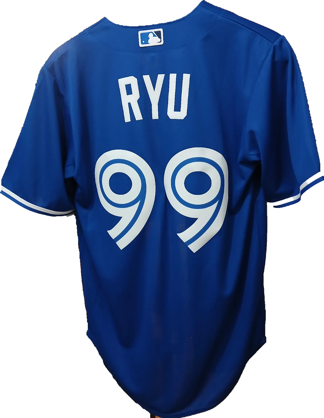 Blue Jay's baseball uniform (korean player name on it) - photo 2