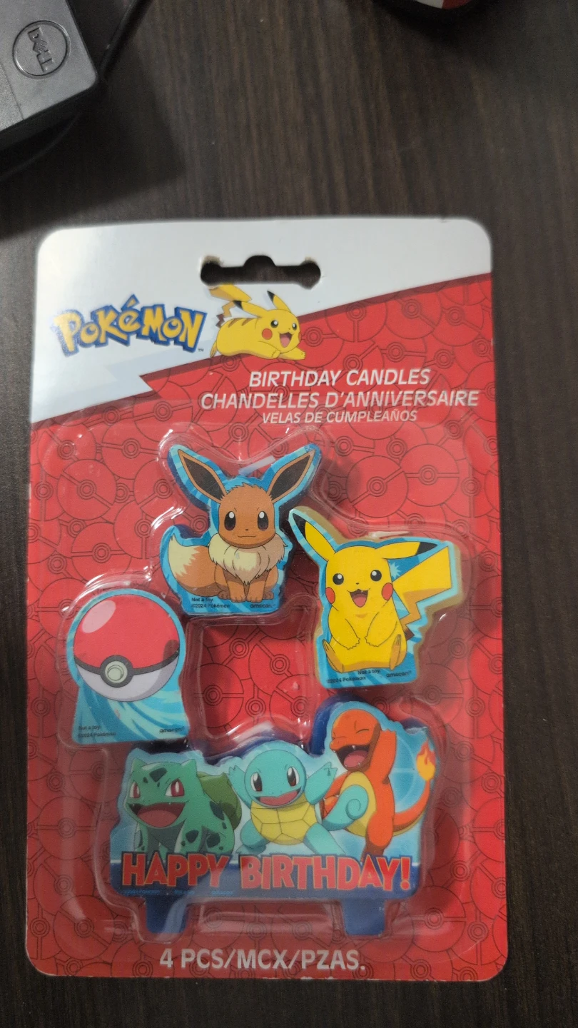 Pokemon Birthday Candles