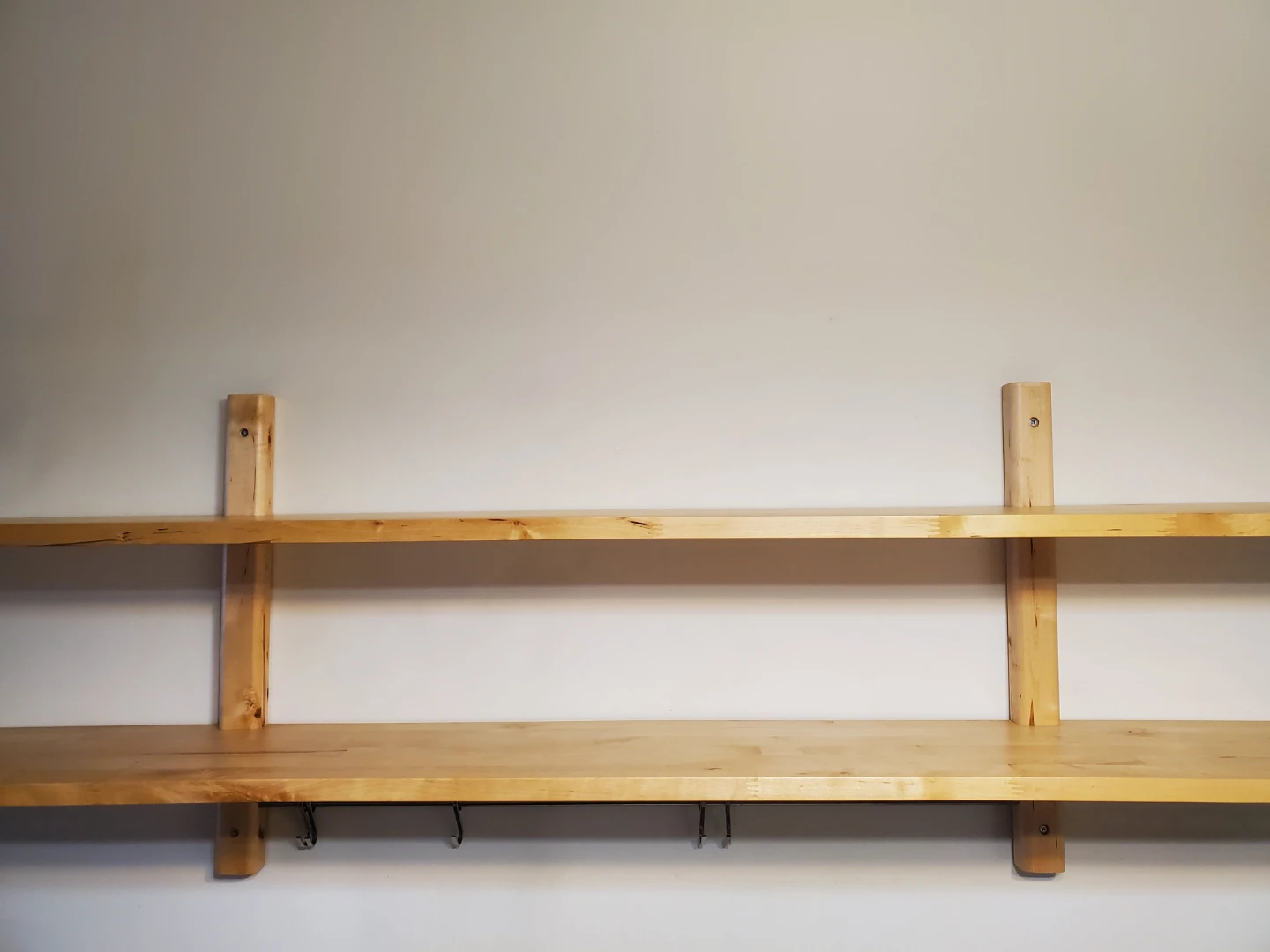 Floating Shelves with Hooks