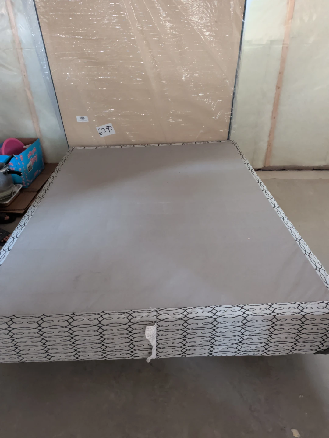 Queen Size Mattress and Box Spring Set and bed stand - photo 2