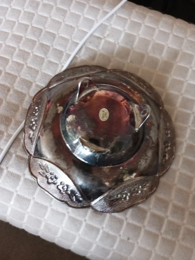 Vintage  Silver-Tone Bowl with accemts - photo 2