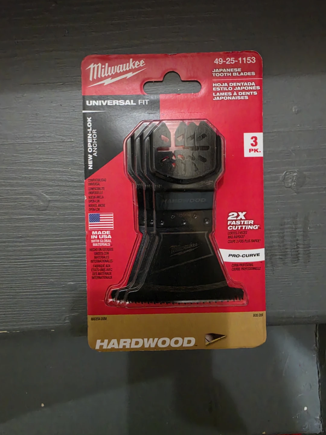 Milwaukee 3 PK. Japanese Tooth Blades