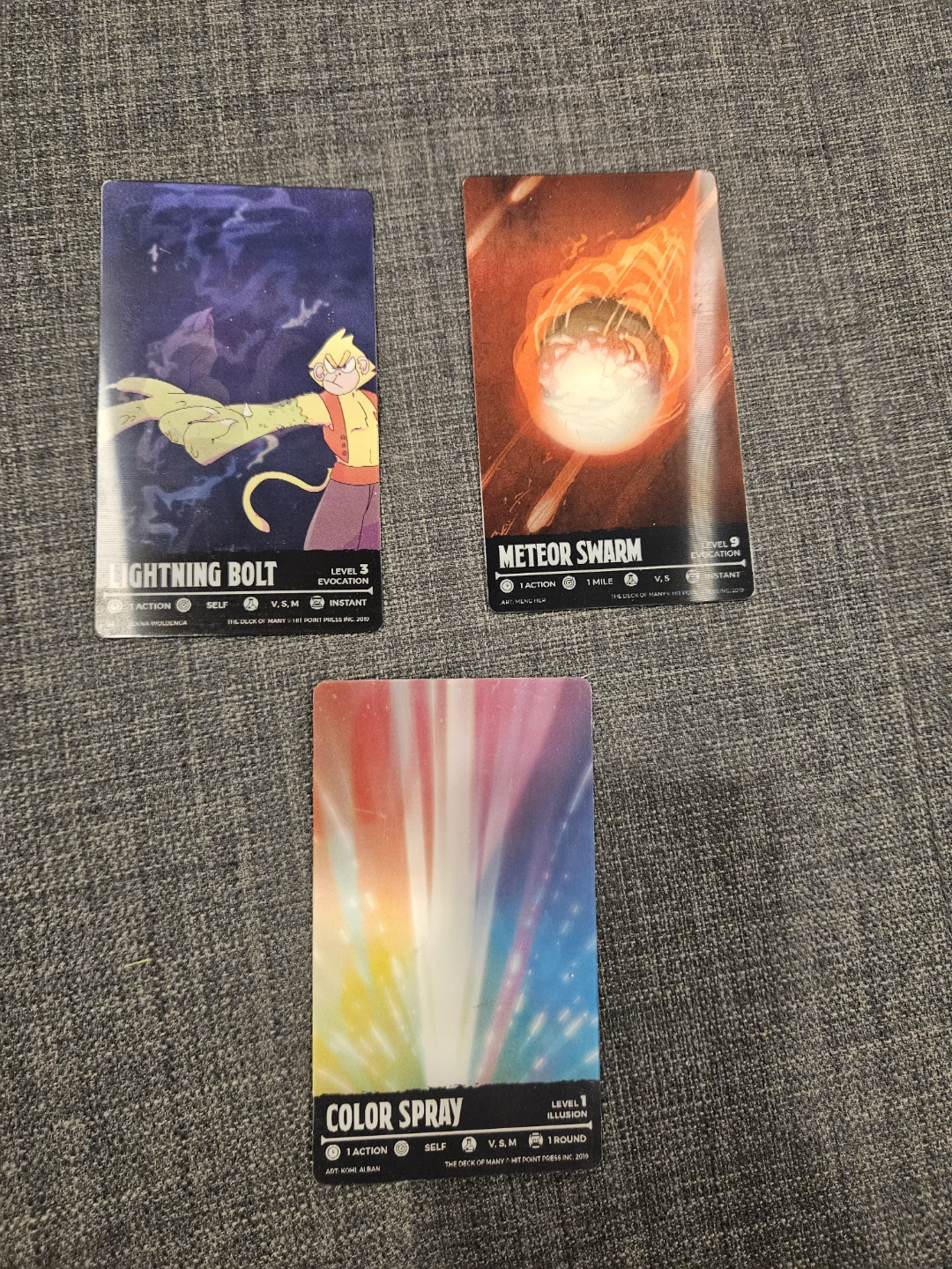 Deck of many promo card lot, animated reference spells