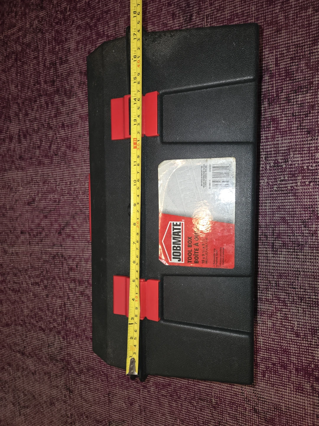 JOBMATE Tool Box 19 in. Black Red - photo 2