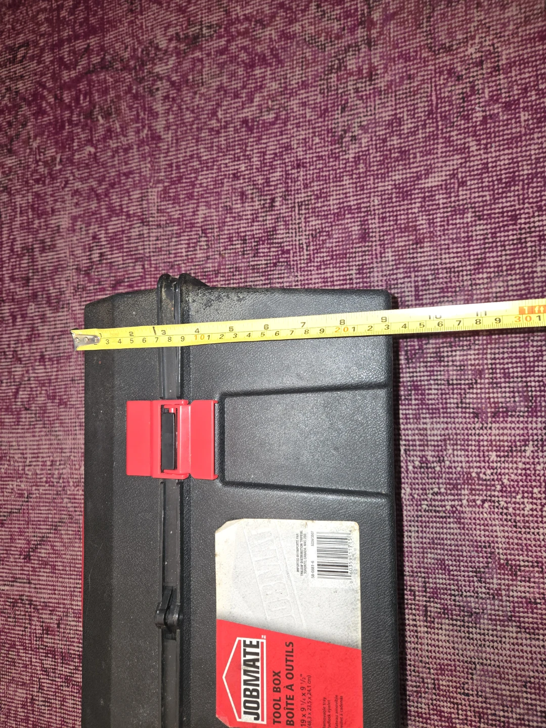 JOBMATE Tool Box 19 in. Black Red - photo 3