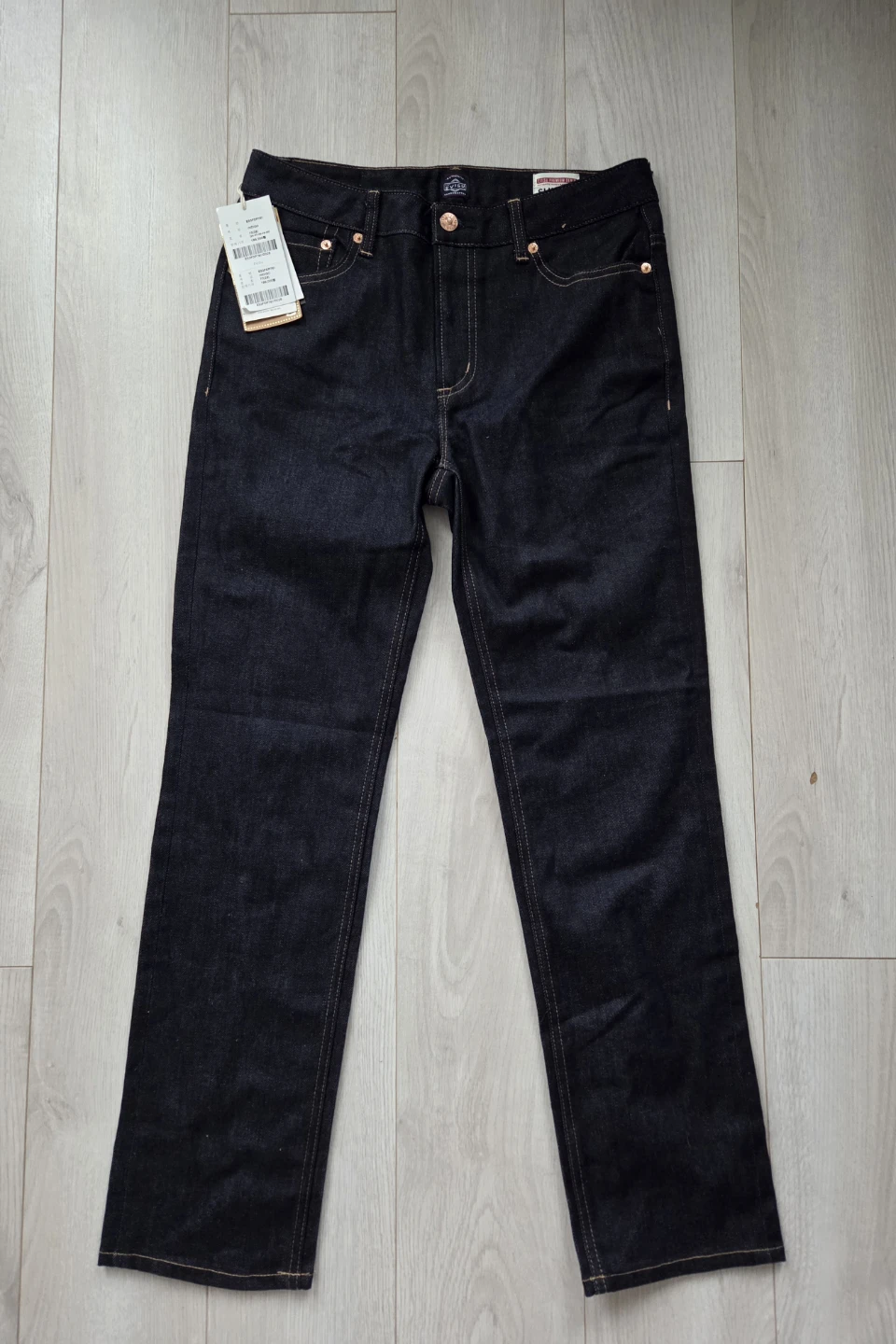 EVISU Slim Fit Indigo Denim Jeans - photo 2