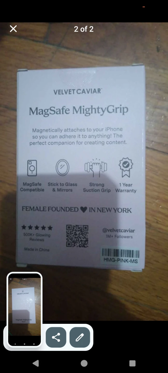 Velvet Caviar MagSafe MightyGrip Heart Phone Mount - photo 2