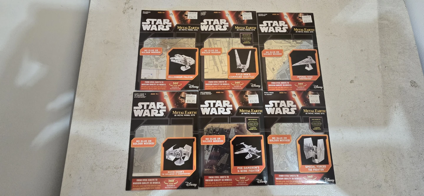 Star Wars Metal Earth 3D Model Kits set
