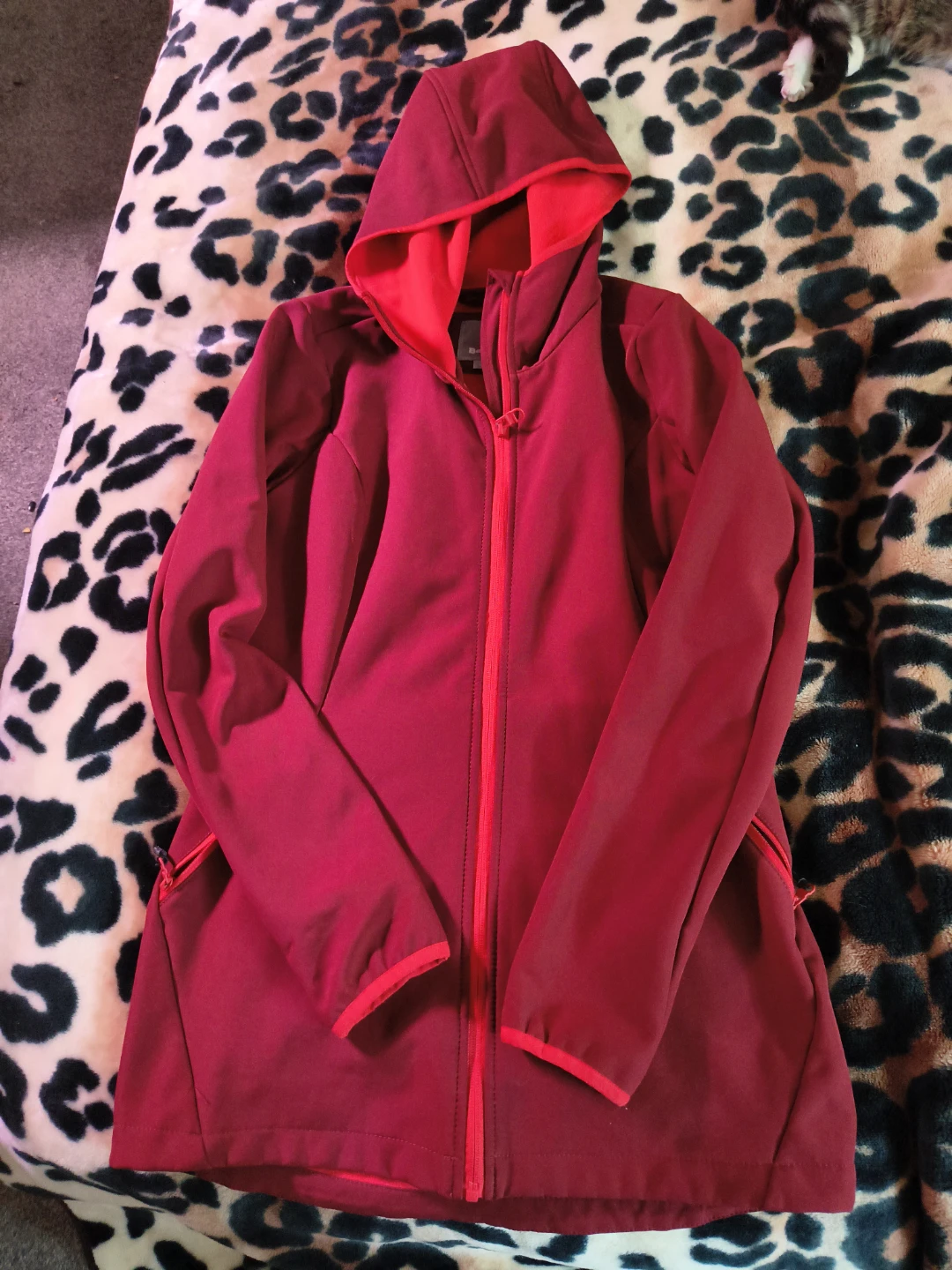 Bench Softshell Hooded Jacket - Red, Size S