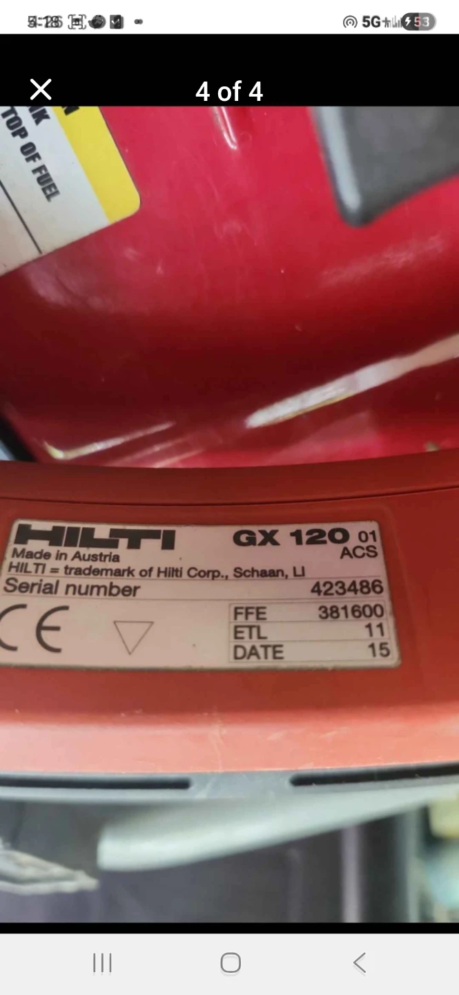 Hilti GX 120 Gas Nailer + gm 40 high capacity magazine - photo 4