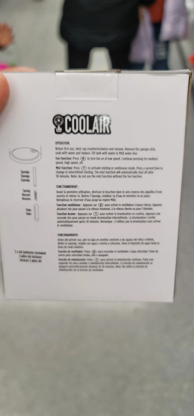 COOLAIR Misting Swivel Fan - photo 4