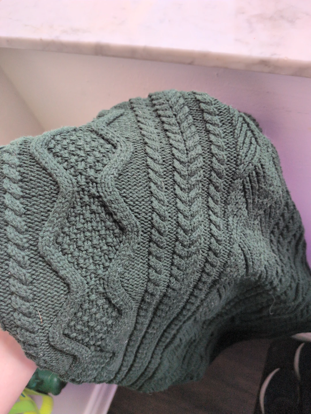 Chaps Men's Green Cable Knit Sweater XL/TG/EG - photo 4