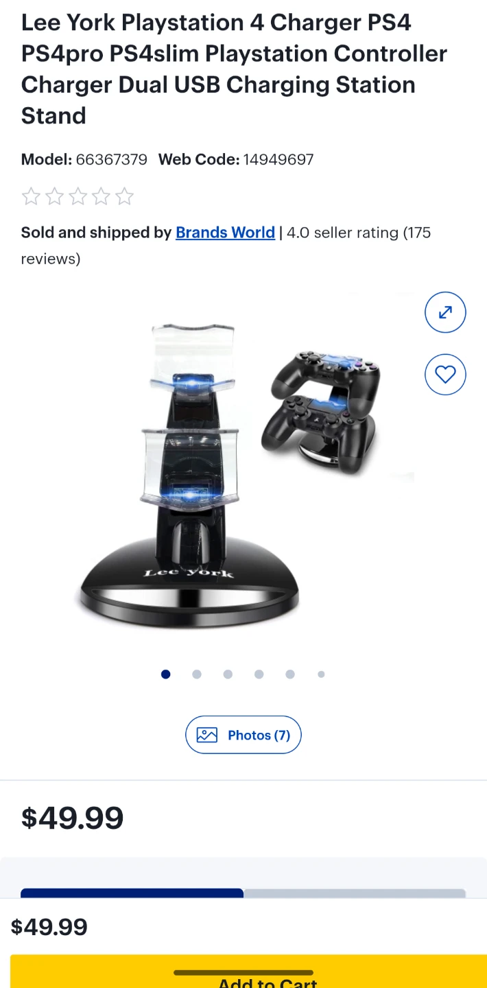 Lee York PS4 Dual Charger Stand - photo 3