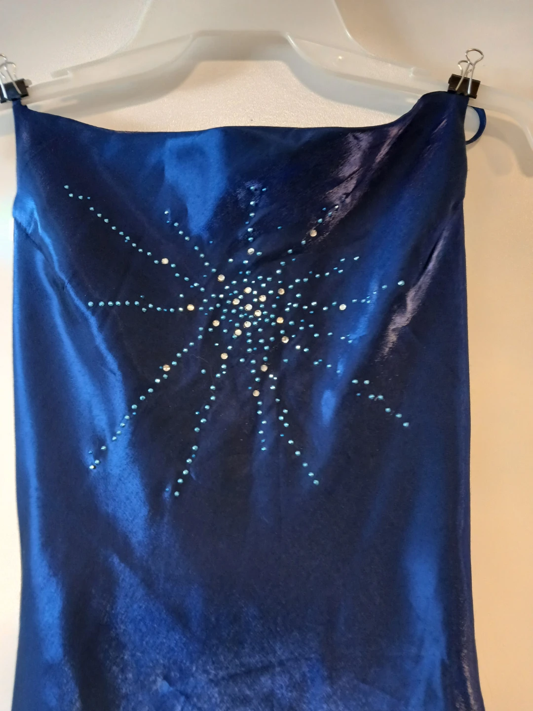 Coty USA Blue Embellished Formal Gown - Size M. - photo 2