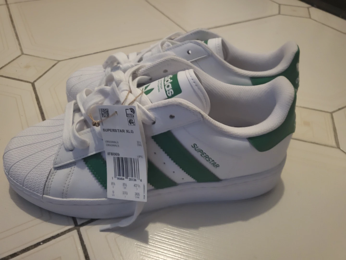 Adidas Superstar XLG Shoes White/Green