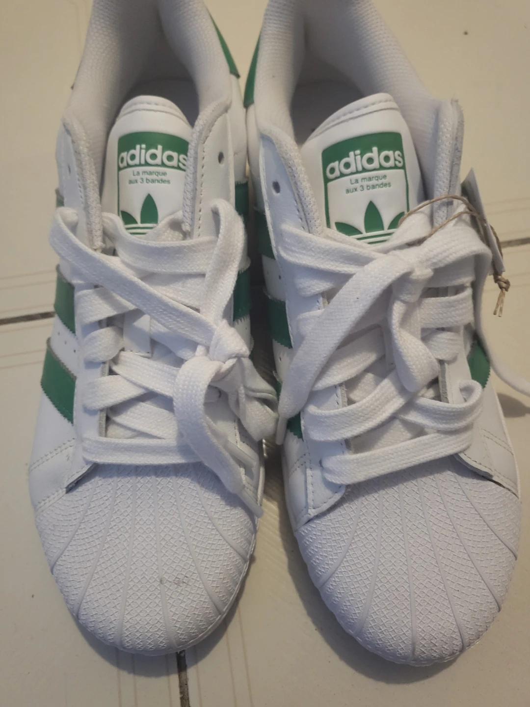 Adidas Superstar XLG Shoes White/Green - photo 2