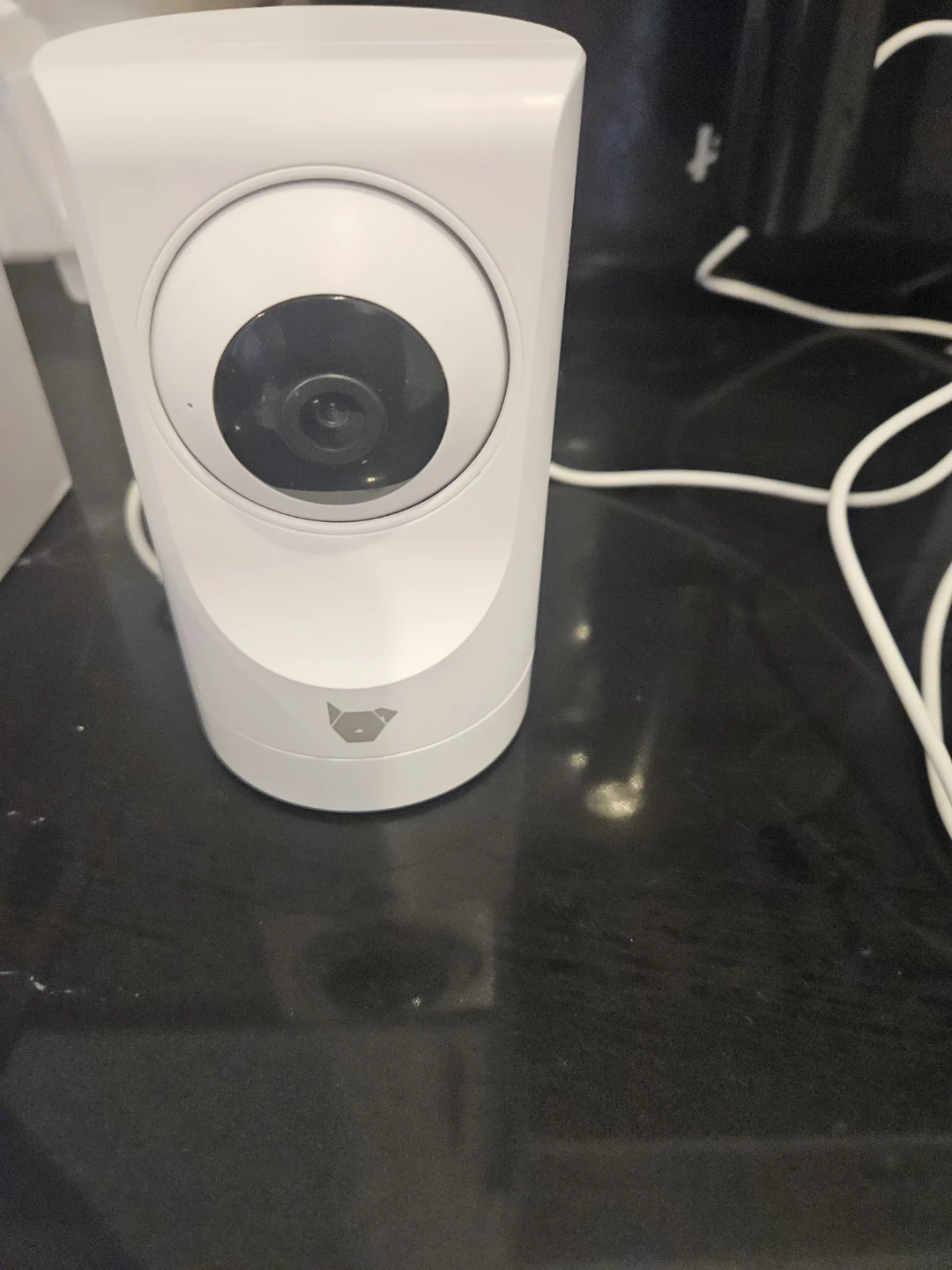 White Petcube Cam Indoor Pet Camera