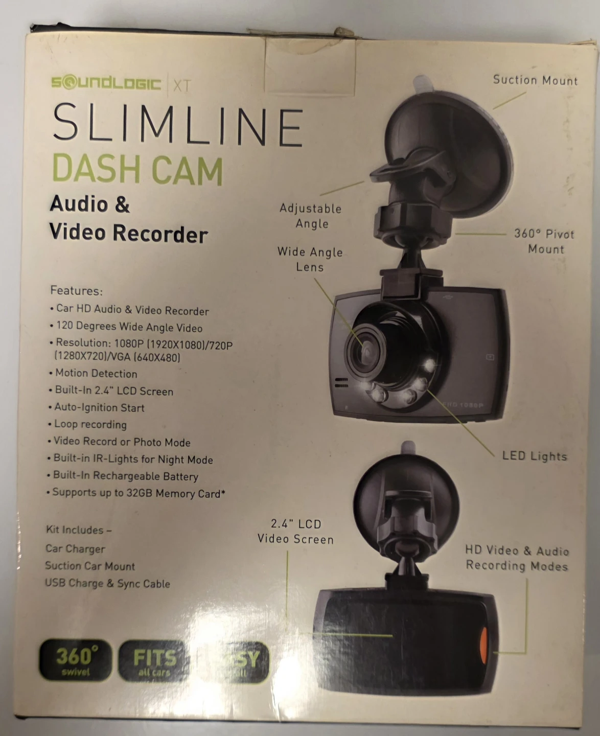 SoundLogic XT Slimline Dash Cam Audio & Video Recorder - photo 2