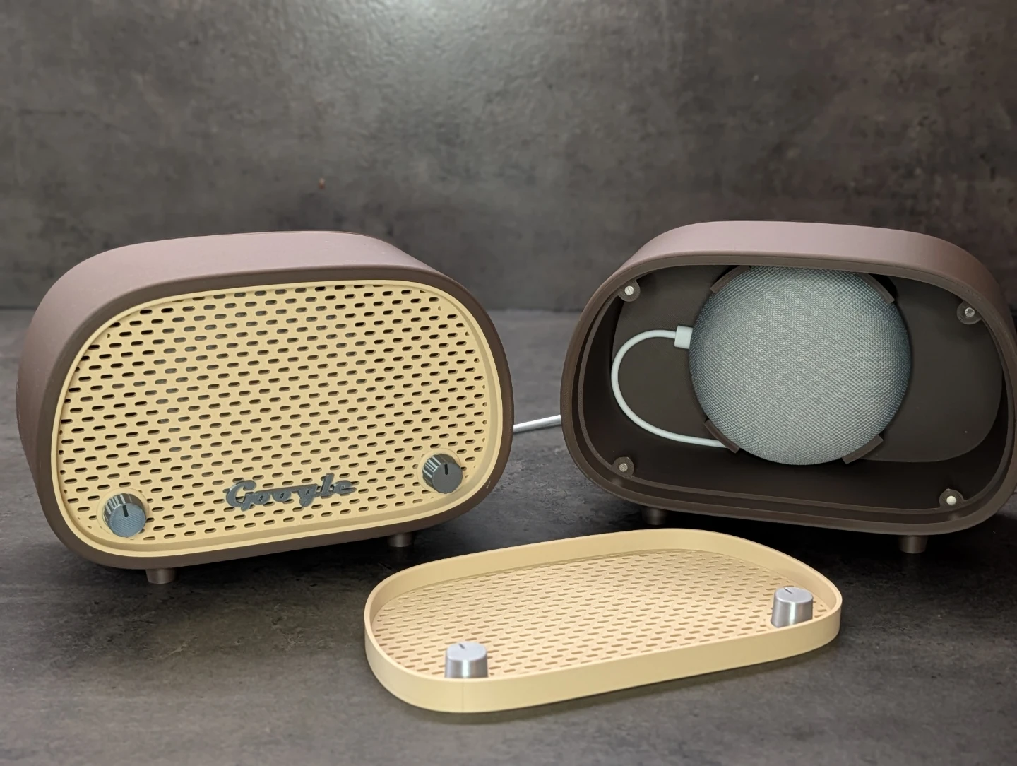 Retro Radio Case for Google Nest Mini - photo 4