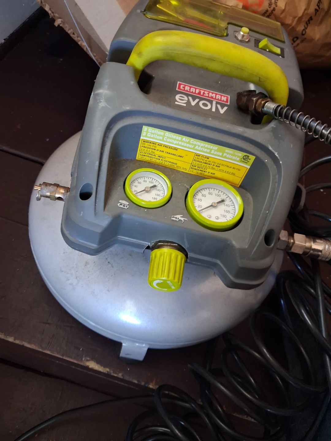Craftsman Evolv 3 Gallon Oilless Air Compressor
