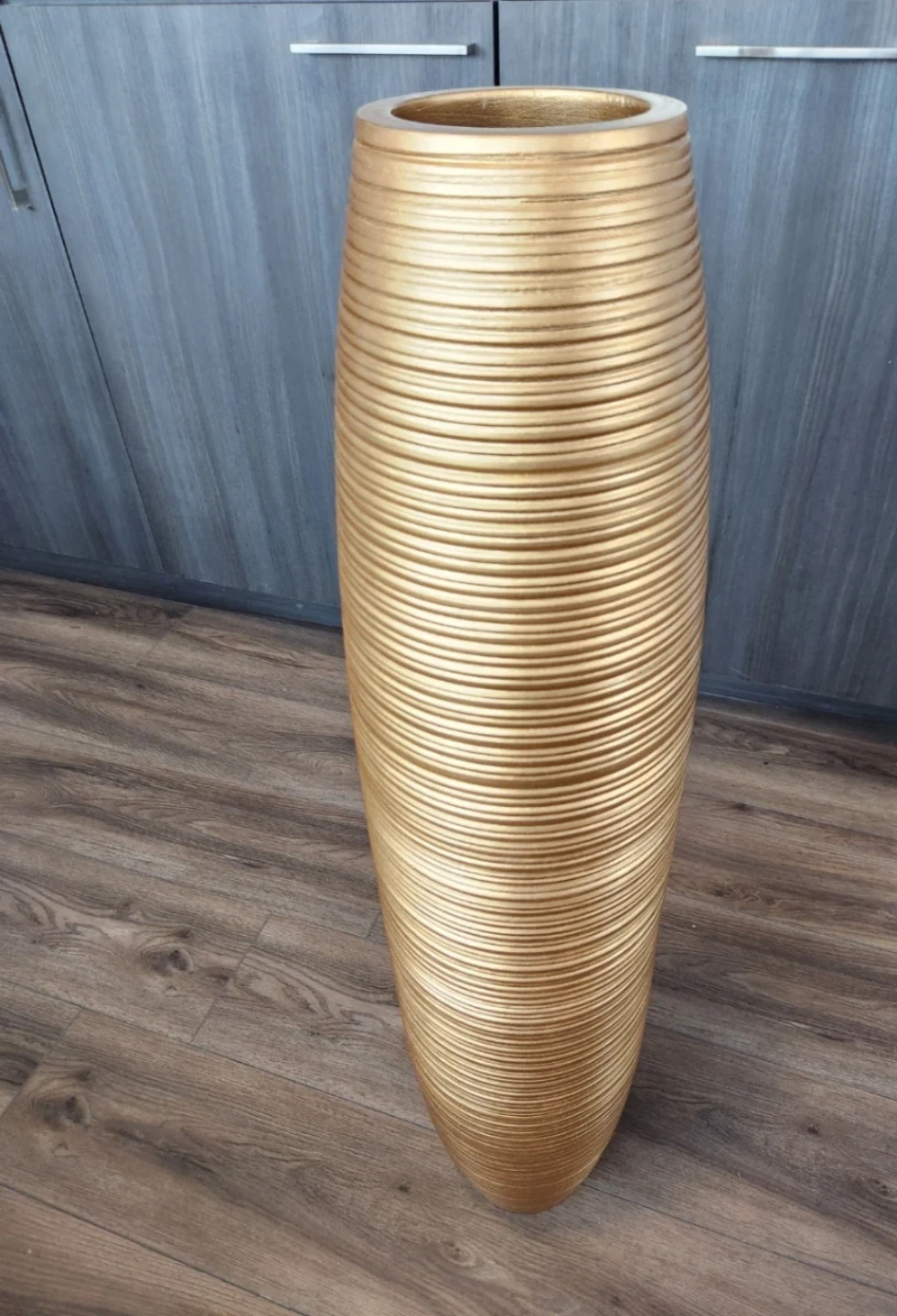 Tall Gold Decorative Vase