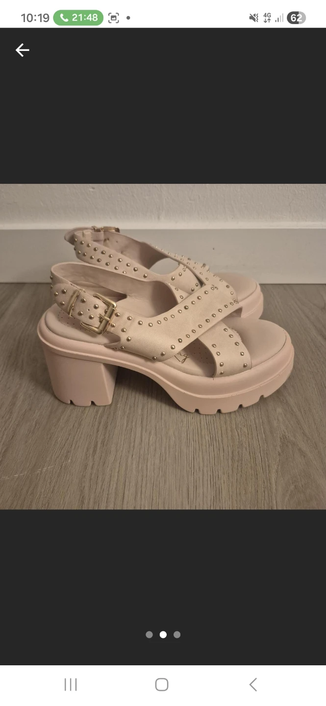 Women's Pink Studded Platform Sandals - photo 2
