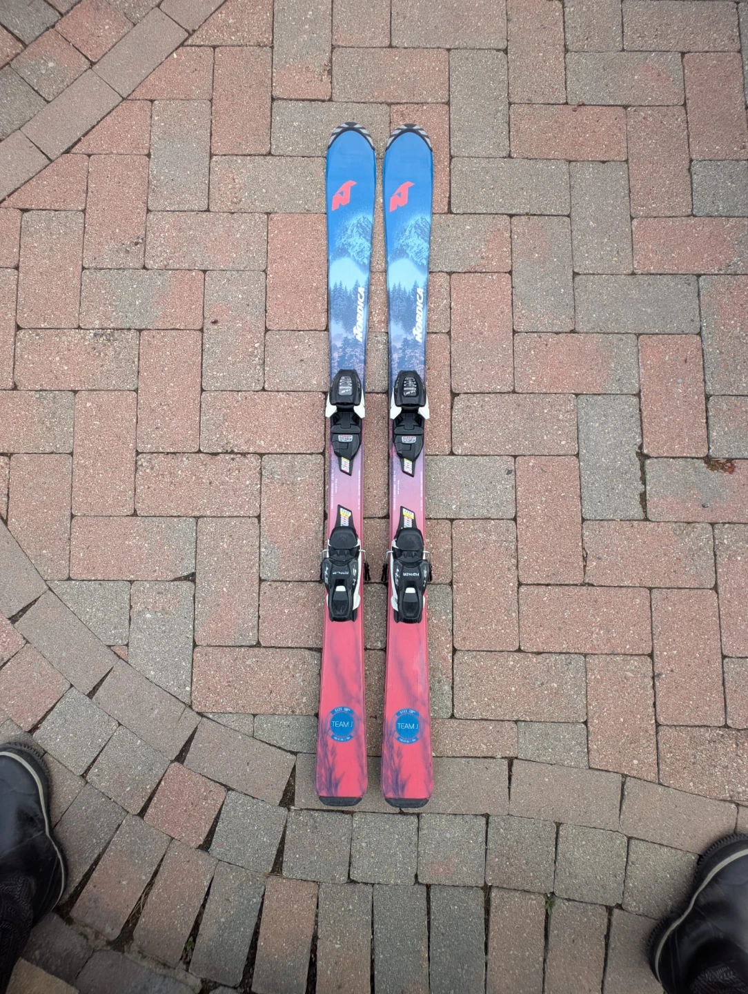 Nordica Team J Skis with Marker Bindings - 130cm - photo 2