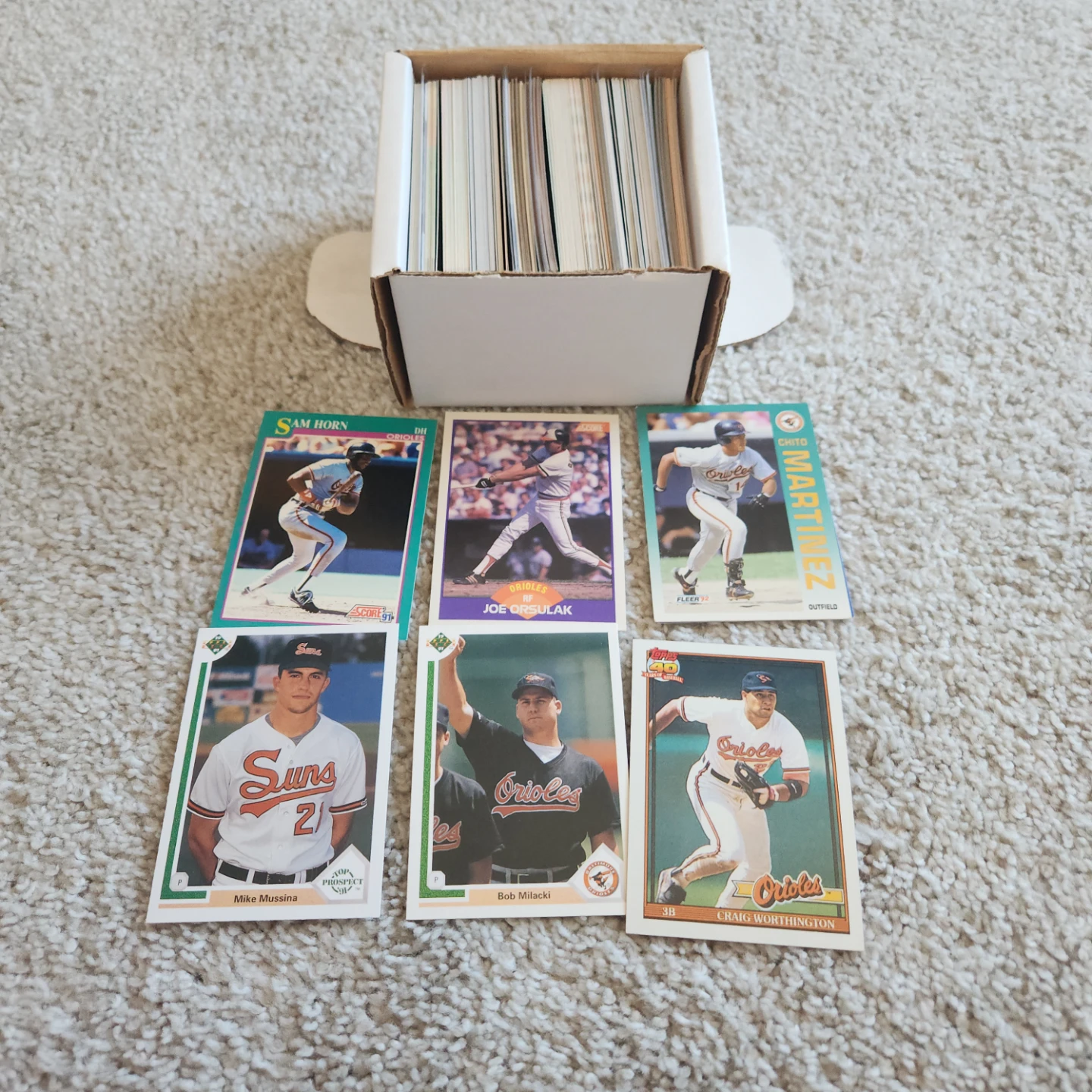 Baltimore Orioles, 100 Baseball Cards Team lot - photo 5
