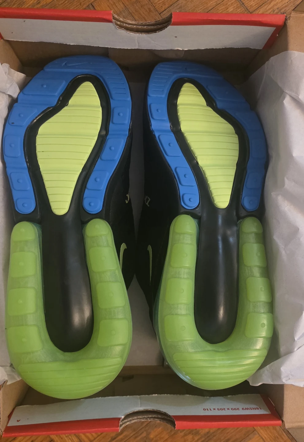 Nike Air Max 270 (GS) Black/Ghost Green Youth Size 7Y - photo 3
