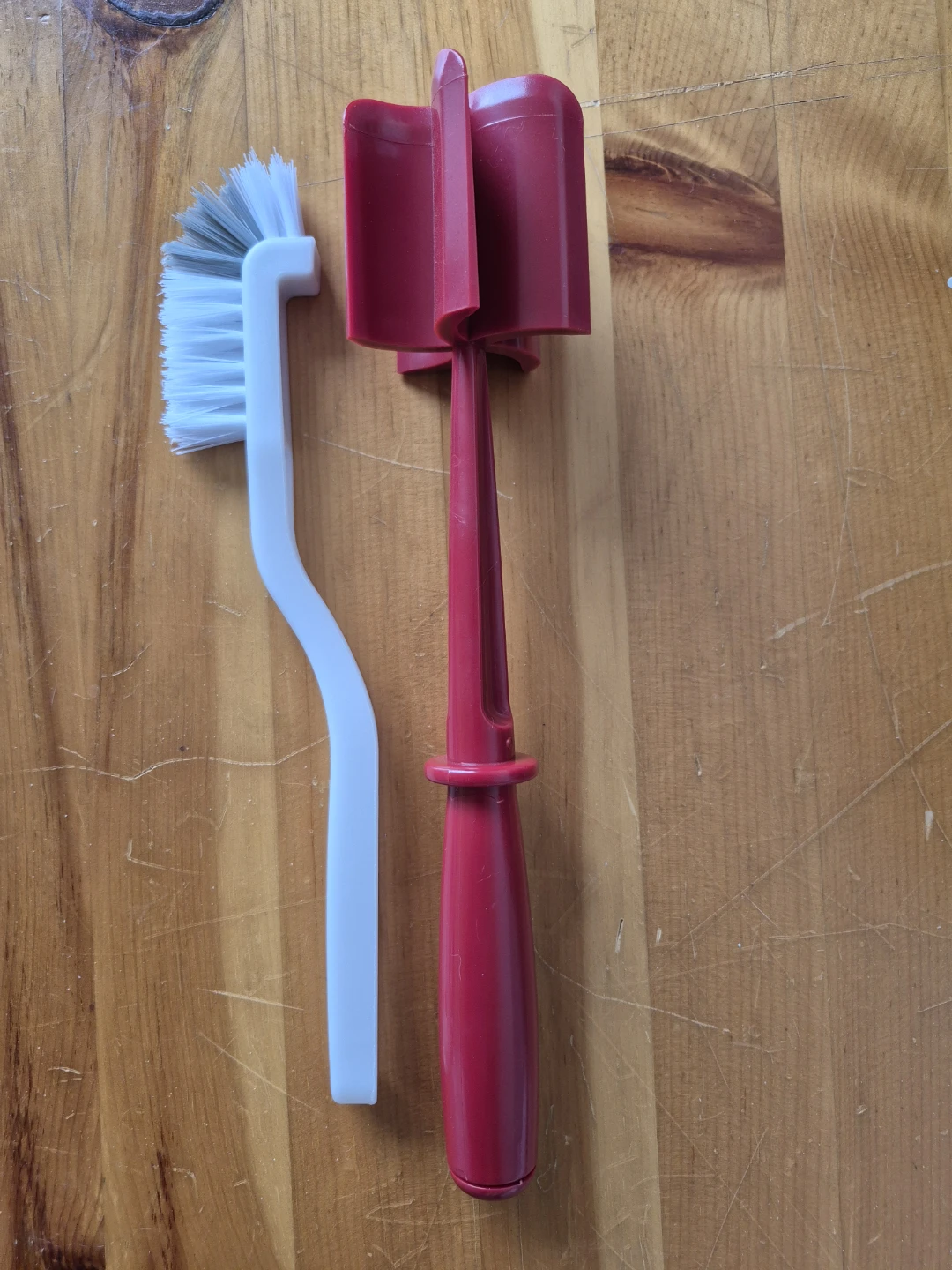Bottle Brush and Red Mixer Tool