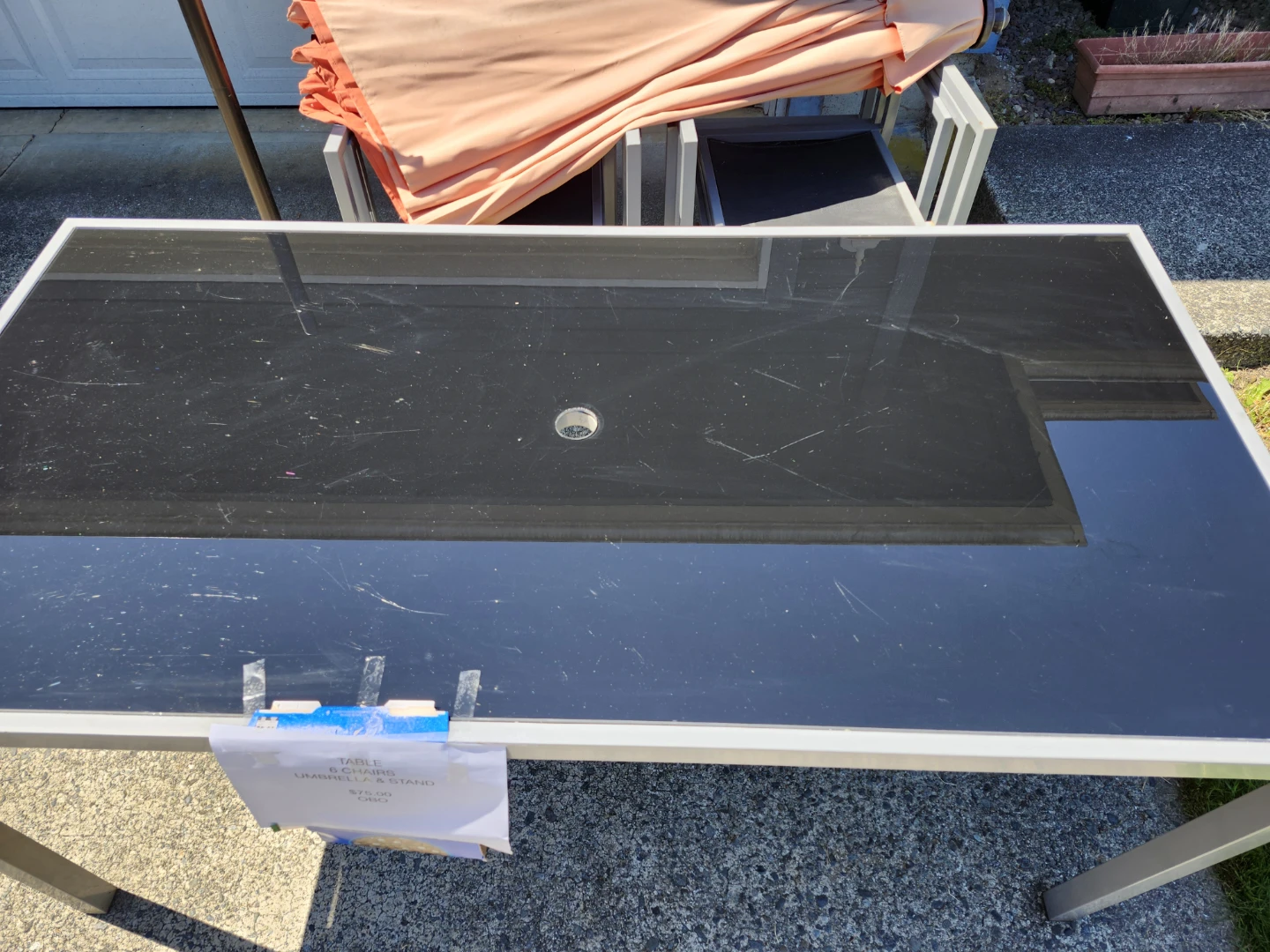 Patio Table with Umbrella Hole - photo 3