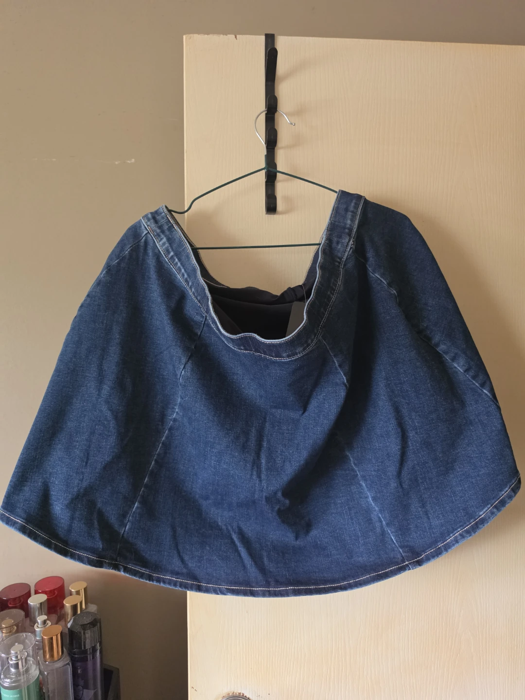 Torrid  Denim Circle Mini Skort Size 18 Medium Wash
