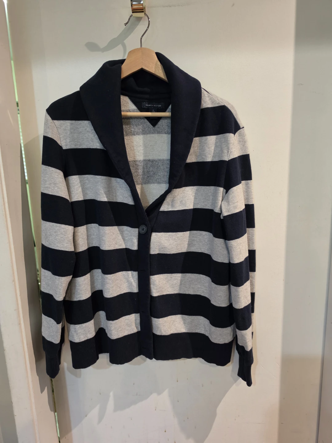 Tommy Hilfiger Striped Cardigan Sweater XL