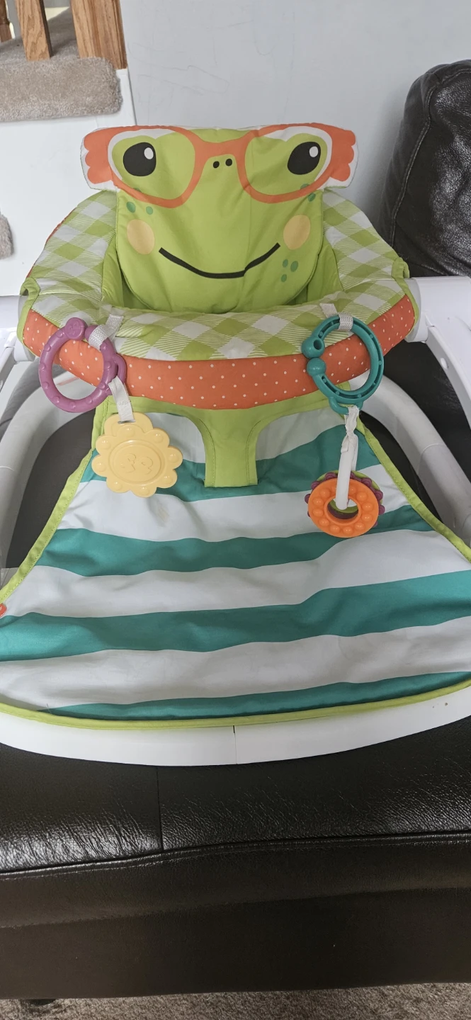 Fisher-Price Portable Baby Chair Sit-Me-Up Floor Seat with Toys