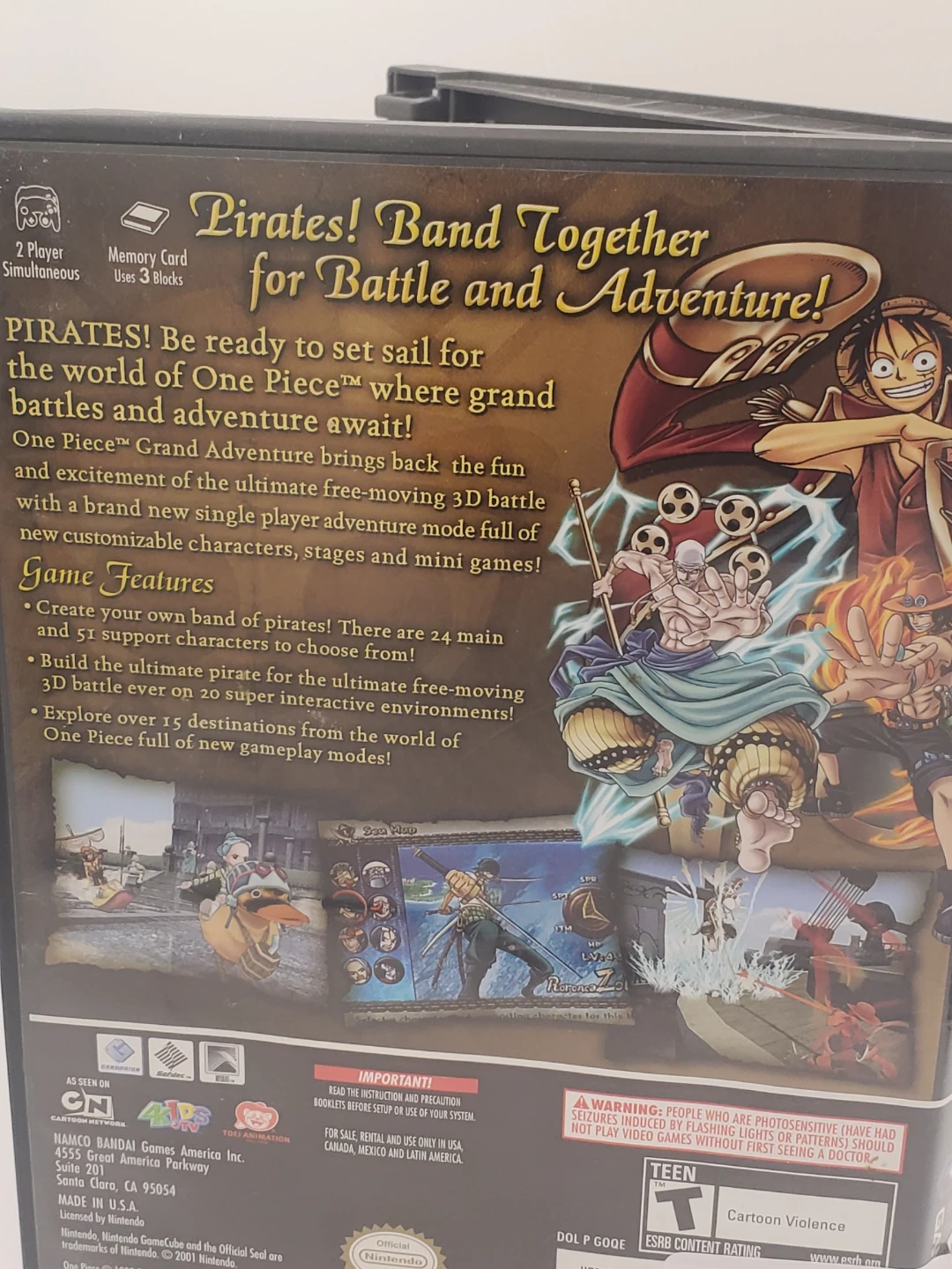 One Piece: Grand Adventure Video Game for Nintendo GameCube - photo 2