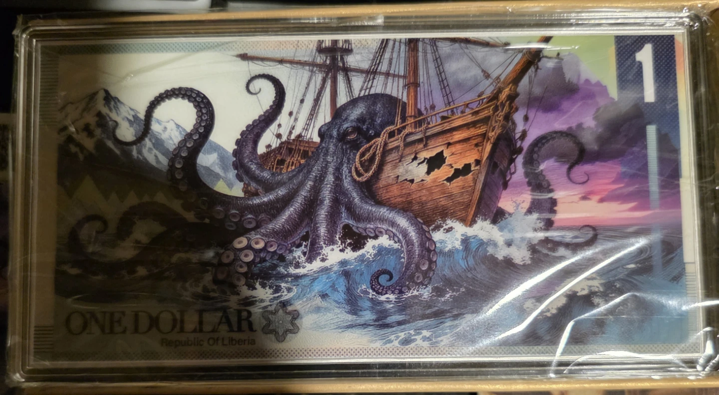 Republic of Liberia 1oz Silver Kraken Coin - 2026