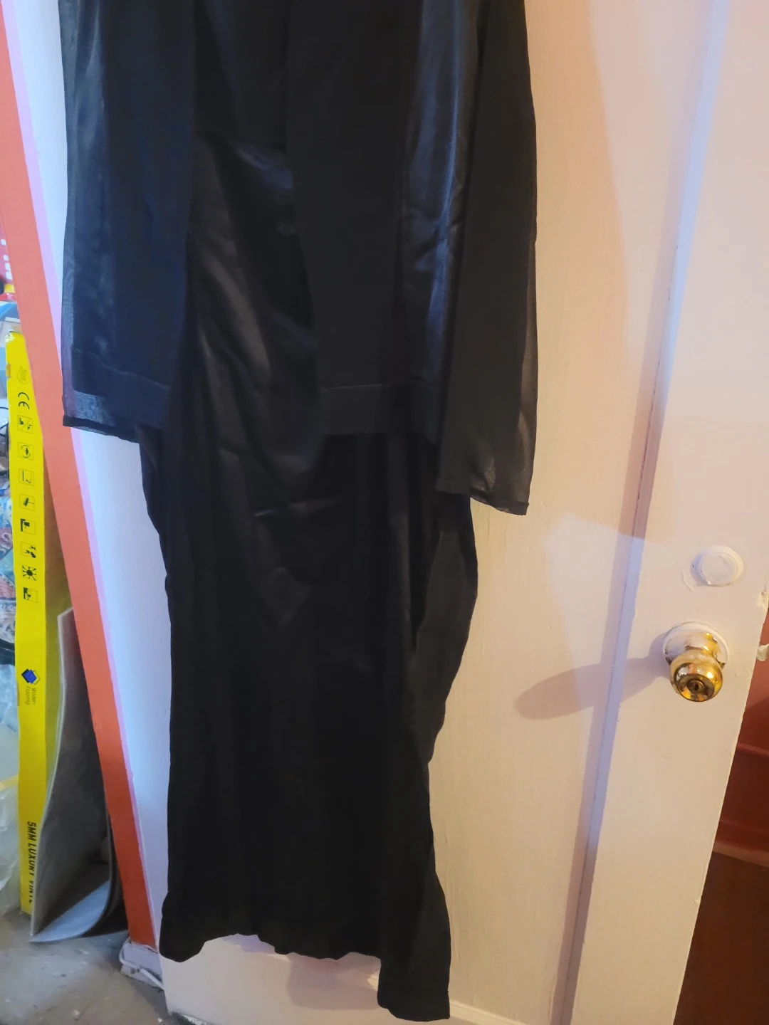 Black Dress with Sheer Sleeves