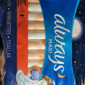 Always Maxi Overnight Pads with Flexi-Wings