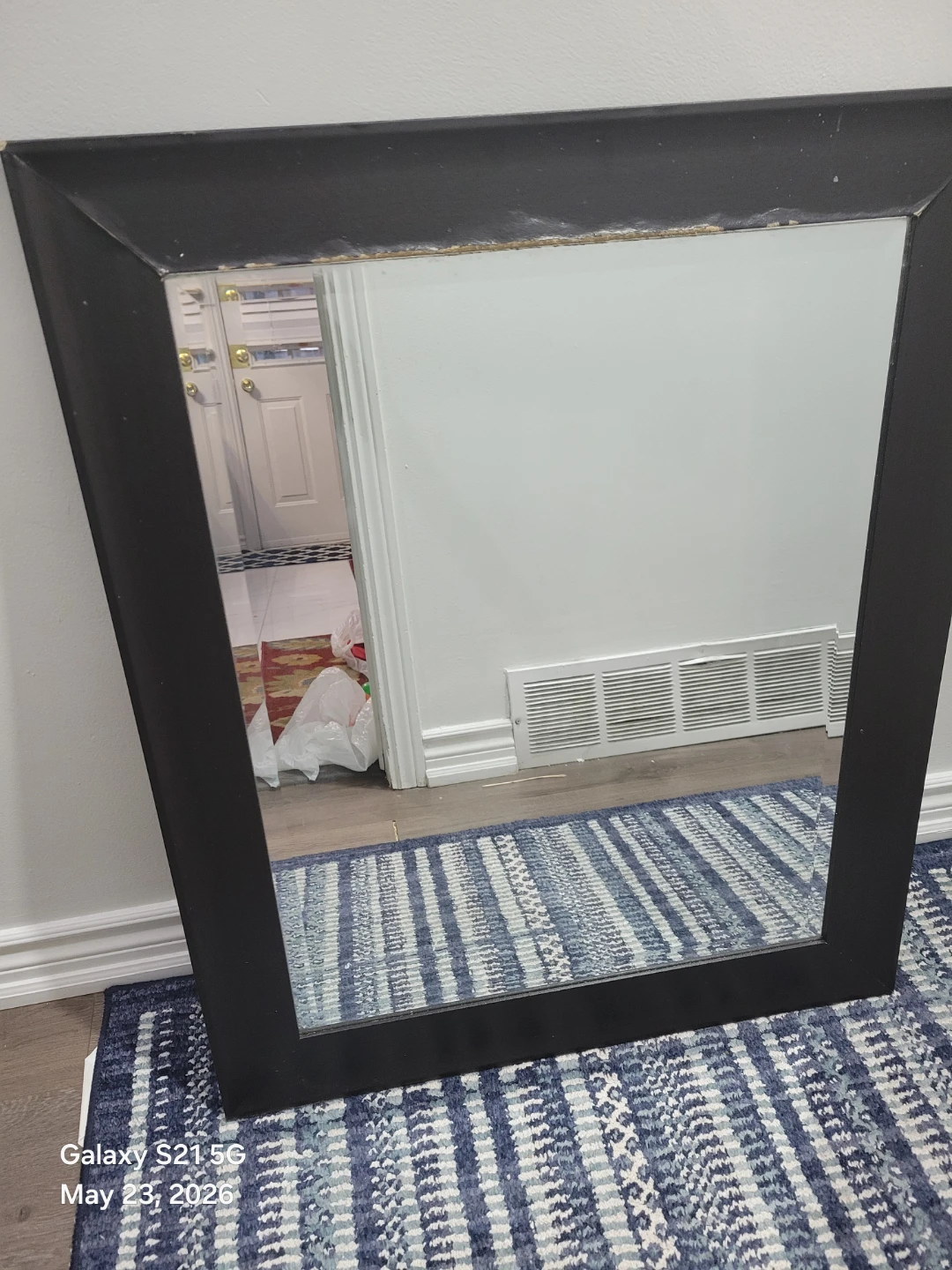Black Framed Wall Mirror