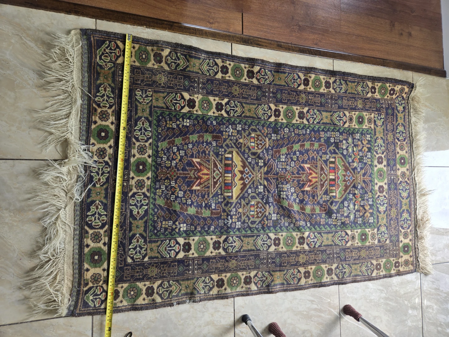 Authentic Handmade Afghan Rug – Persian Style Design - photo 5